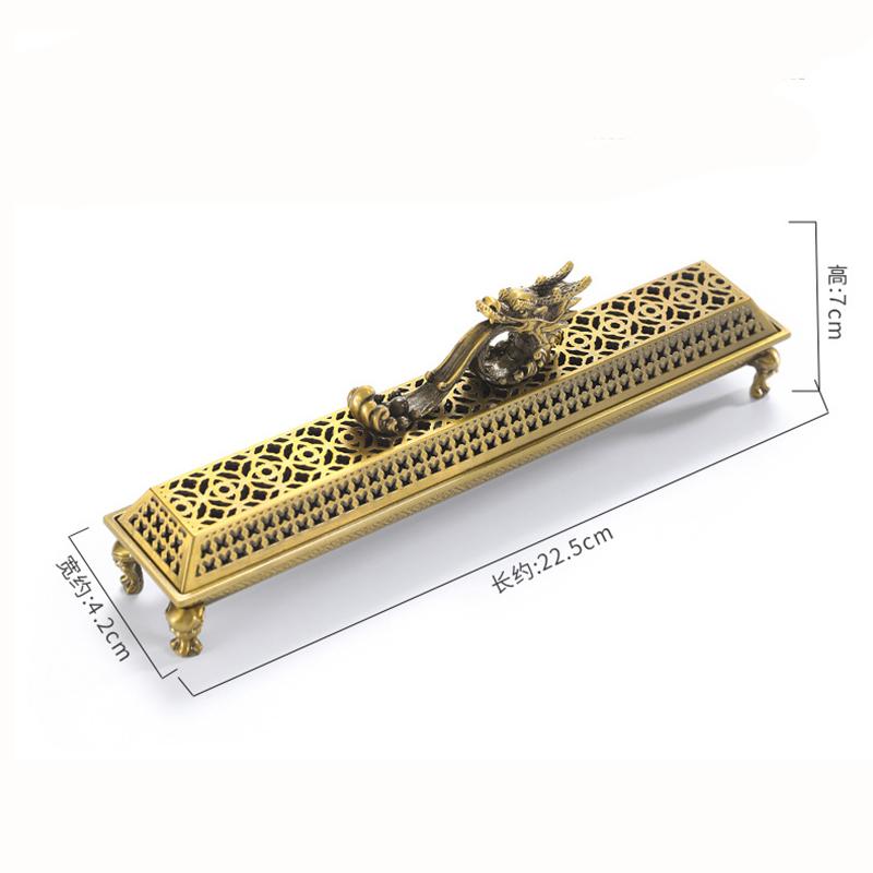 YXY Xianglong Spits Beads Incense Burner Metal 2023 Dragon Copper Alloy Incense Holder for 21cm Incense Sticks Zen Home Decor