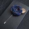 1PC Wedding Bridegroom Brooch Cloth Collar Brooch Alloy Lapel Pins Rose Flower Accessories Suit