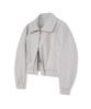 Vivabrown 85-Viva011 [Neutral] Curved Cut Point Jacket Light Gray