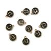10Pcs Metal Enamel English Letters Charms Pendant For DIY Jewelry Making Necklace Bracelet Accessories