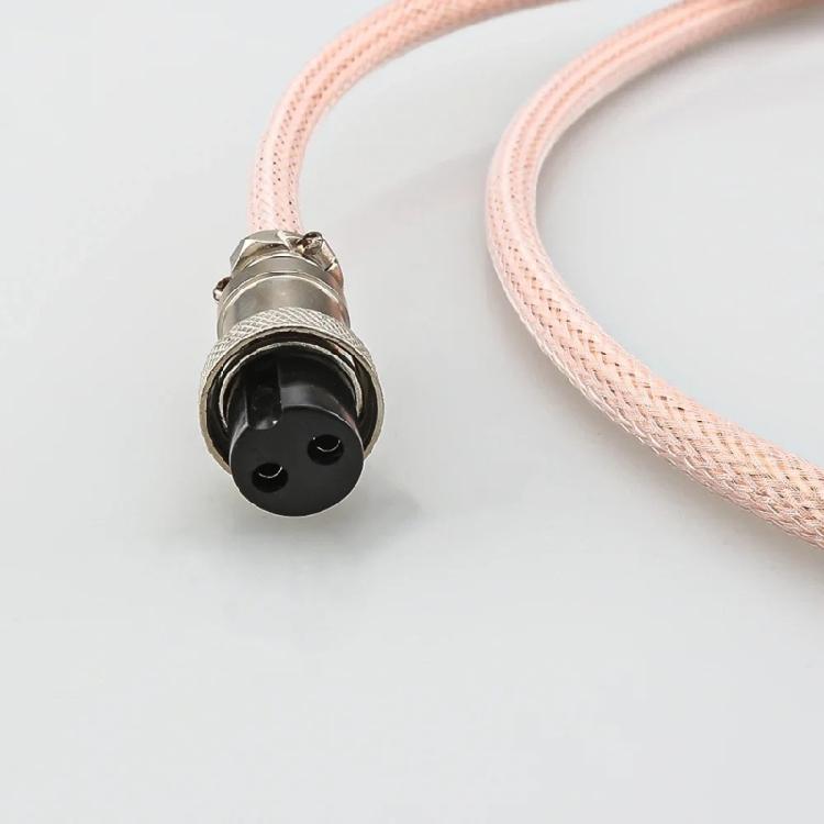 Desktop Power Cable GX16 2 Pin Metal Housings for Supply and Equipment Power for Desktop Equipment