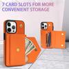 Multi Cards Solt Wallet Leather Crossbody Case For Iphone 15 PRO MAX 14 13 12 XR XS X 7 8 Plus SE 2022 Long Lanyard Bag Cover