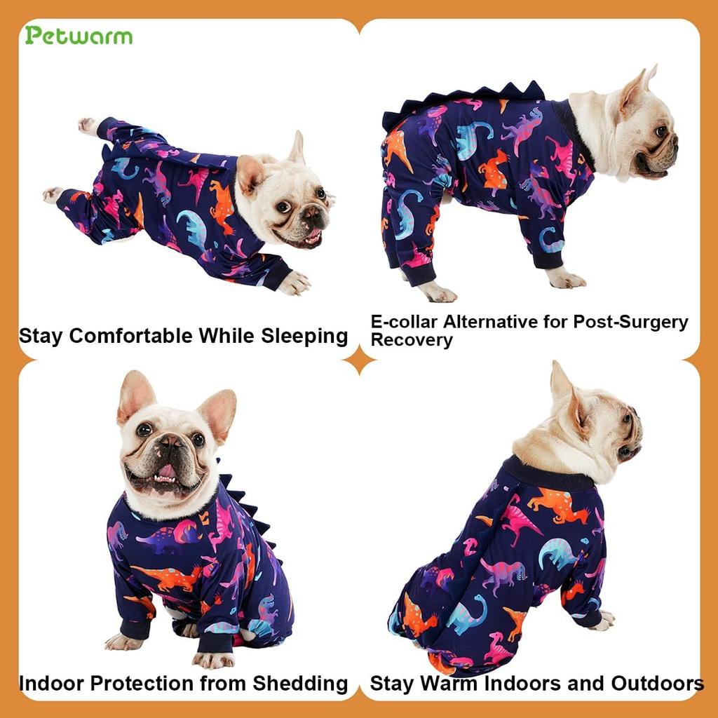PetWarm Pajamas for Dogs, Dog Pajamas, All-Season Indoor or Outdoor Wear with Quick, Helps Contain Loose Hair on Couches and Seats, Soft Coverage
