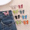 Zinc Zinc Alloy Snap Fastener Pants Pin Butterfly Clothing Accessories Jean Button Waist Buckle  Skirts