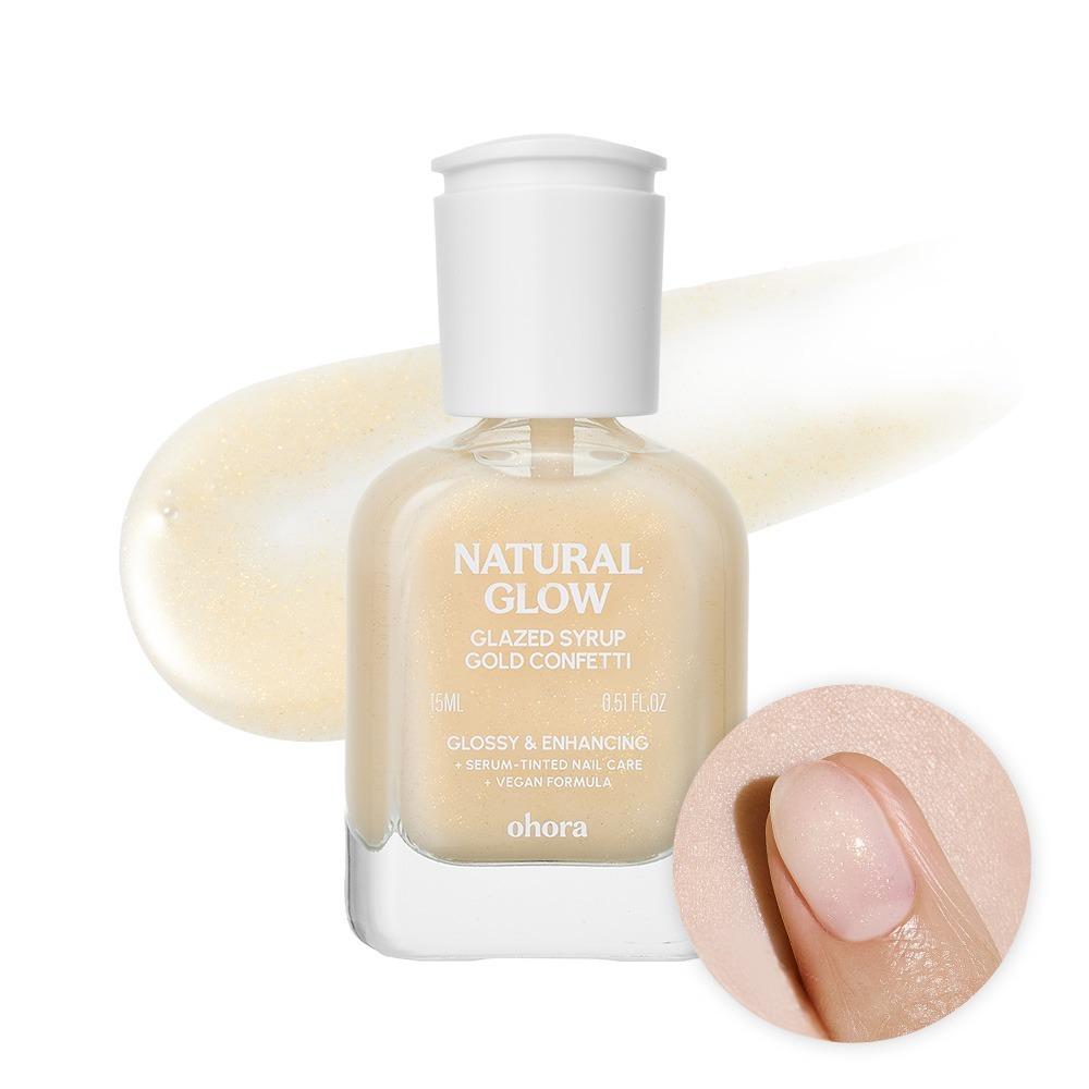 OHORA Glazed Syrup Nail Strengthener (15ml) - 8 Sheer Colors Care