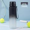 Black and White Gradient Tritan Sports Water Bottle