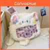 Plush Star Cat Backpack Animal Shoulder Bag With Adjustable Shoulder Straps