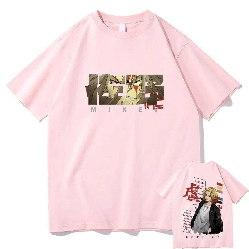 Anime Tokyo Revengers Mikey Unisexjiro Sano Grafické tričko Unisex Unisexga Harajuku Rock Krátký rukáv Unisex Hip Hop Trička nadměrné velikosti