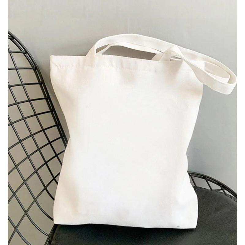 Demon Hunters Canvas Tote Bag Huntrix Girl KPop Shoulder Bag Saja Boys Zoey Rumi Mira Handbag For Daily Shopping School Commute