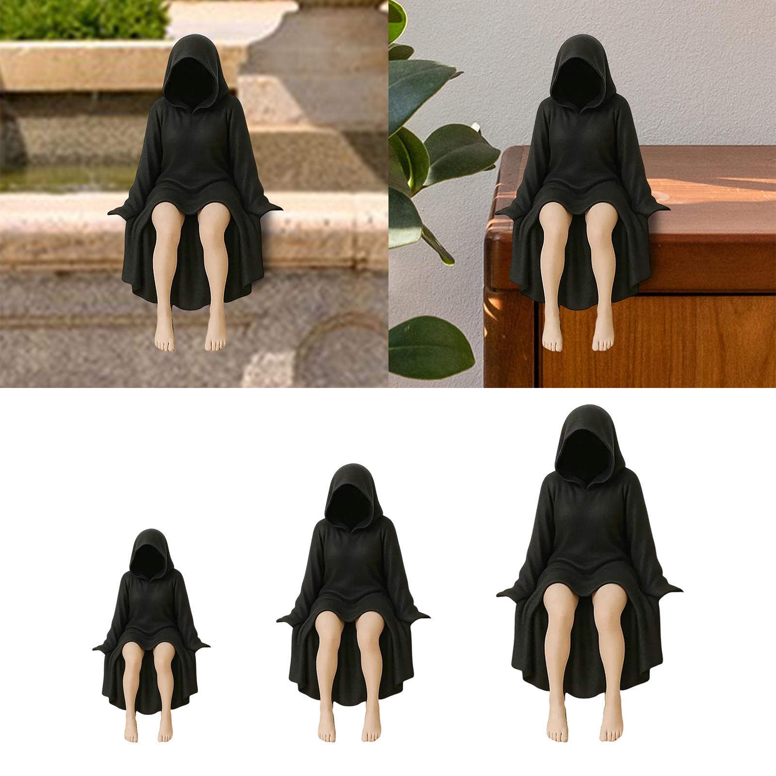 

Готический Садовый Декор Скульптуры, Безликая Фигурка Призрака, Декор на Хэллоуин, Настольное Украшение, Украшение для Книжной Полки S