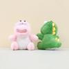 Cute Fluffy Dinosaur Plush Toy Keychain Adorable Stuffed Animal Doll Charm For Bags