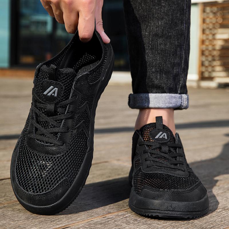 Breathable Upper Men’s Extra Wide Toe Feet Nose Minimalist Barefoot Shoes Sneakers Footwear For Man With Wide Nose Orthopedic Sh