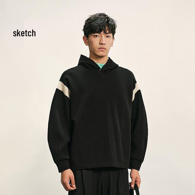 

CROQUIS Men s 2025 Autumn Loose Fit Hooded Knit Sweater L
