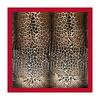 Headscarf, Faux Silk Satin Square Scarf, Leopard-print Scarf, 90cm Large Scarf