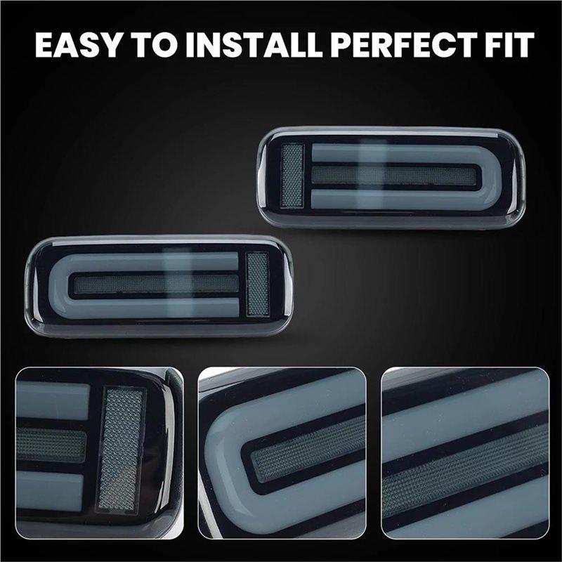 LED Tail Light Set- 1 Pair Smoked For JIMNY 2007-2017 Turn Signal Brake Reverse Driving Lamp