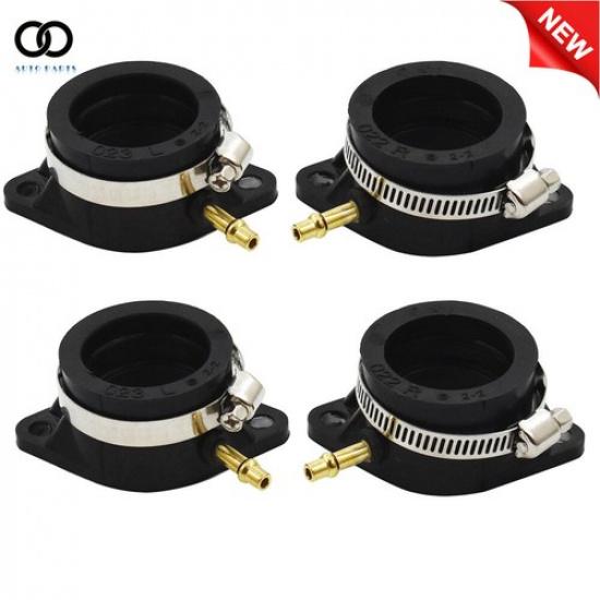 For Kawasaki 1000 LTD Z1 KZ900 KZ1000 Carb 4pcs Carburetor Intake Manifold Boots