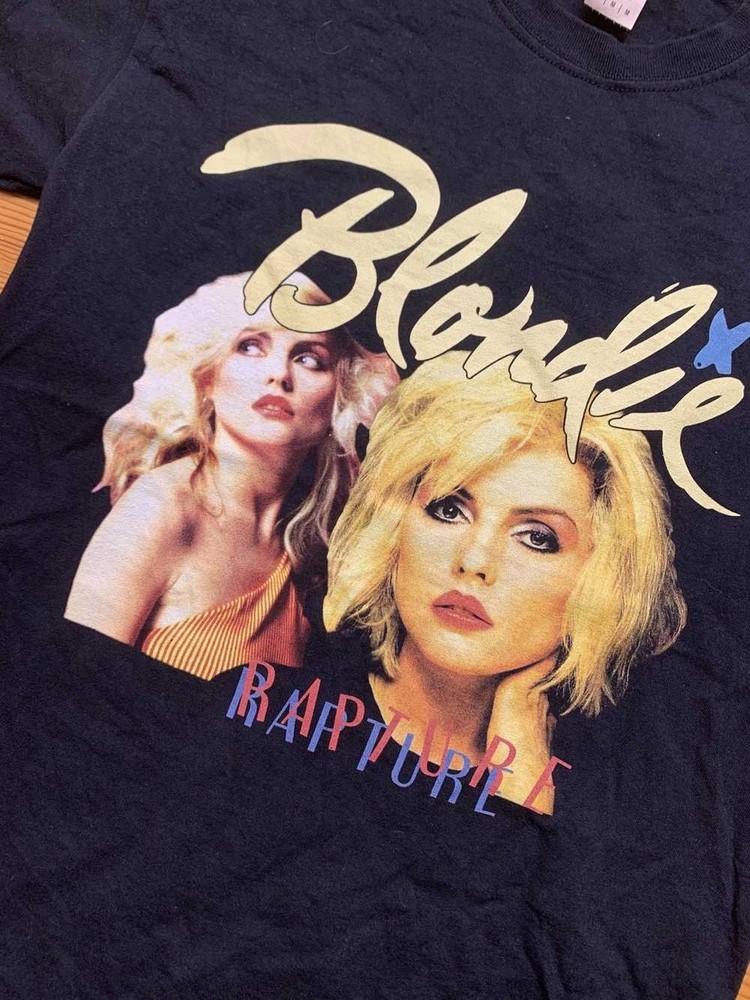 

Vintage Blondie Rapture black Tshirt short sleeve All sizes S5XL E115 Unisex T-Shirt L