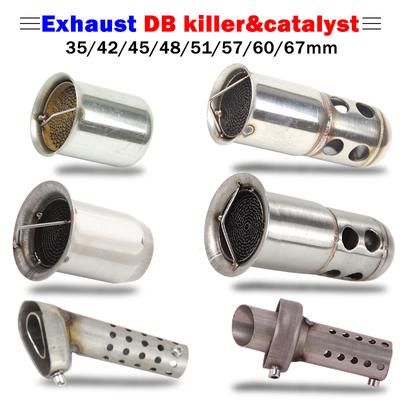 35mm 42mm 45mm 48mm 51mm 60mm Motosiklet Egzoz Susturucu Katalizör DB Killer Susturucu Gürültü Ses Eliminator Akrapovic için SC