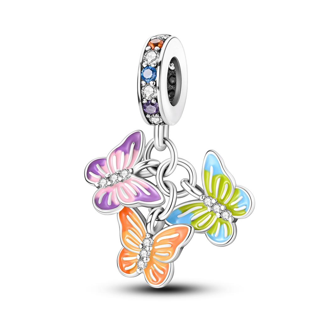 NEW 925 Silver Charms Cat Planet Ballet Shoes Pendant Beads fit Bracelet Necklace Diy For Woman Jewelry Matching