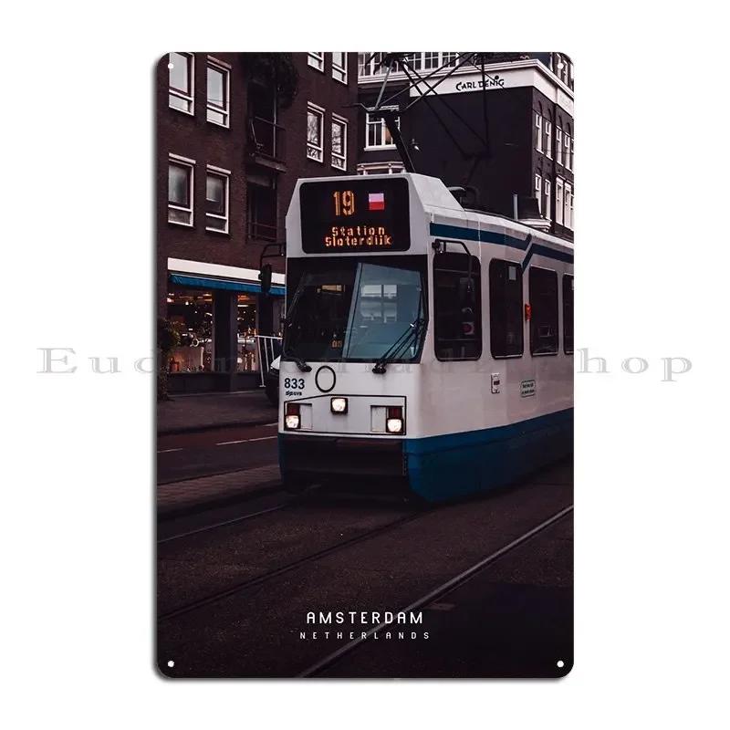Amsterdam Metal Plaque Cave Garage Designs Wall Printing Tin Sign Poster 20x30cm(7.8x11.8inch)