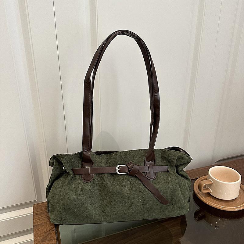 

Retro niche handbag autumn new large-capacity commuting simple shoulder underarm bag tote bag