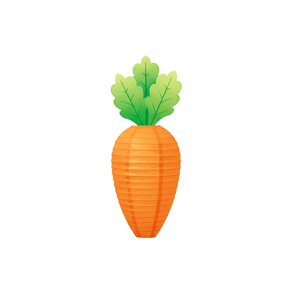 Paper Carrot Light Easter Hanging Ornament Easter Carrot Ornament For Indoor and Outdoor Decoration Festival Celebration