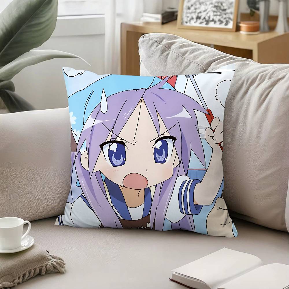 Cute LLucky Star Throw Pillow Covers Pattern Cushion Cover Suitable For Sofa Bedroom Car Pillow Cover