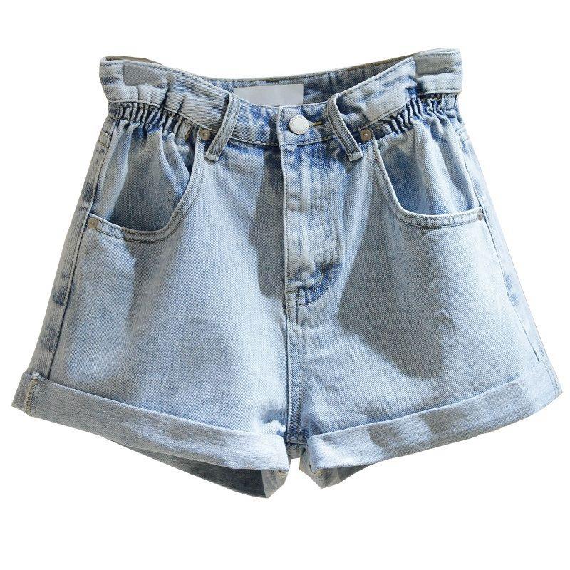 High Waisted Denim Shorts for Women Loose Fit Summer Wide Leg A-line Denim Shorts