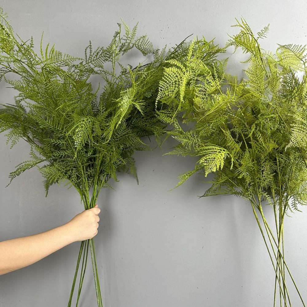 Large Artificial Fern Plant Branches Realistic Handmade Boston Fern Leaves Real Touch Elegant Fake Plants Wedding Decor