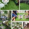 Artifical Grass Tiles Interlocking Turf Deck Synthetic Fake Grass Self-draining Mat Flooring Decor Pad Multi-Purpose Dog Mats