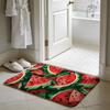 Summer Cartoon Fruit Colorful Floor Mat Soft Flannel Absorbent Mat Non-Slip Rug Home Bedroom Bathroom