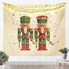 Christmas Nutcracker Tapestry for Bedroom Aesthetic Botanica Garden Wall Tapestry Aesthetic  Soldier Royal Guarder Tapestries