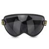 [Soman] EX ZERO Shield, Bubble Shield, Helmet Shield Goggles with Elastic Band Compatible with EX ZERO Damtrax M50 (Deep Smoke)