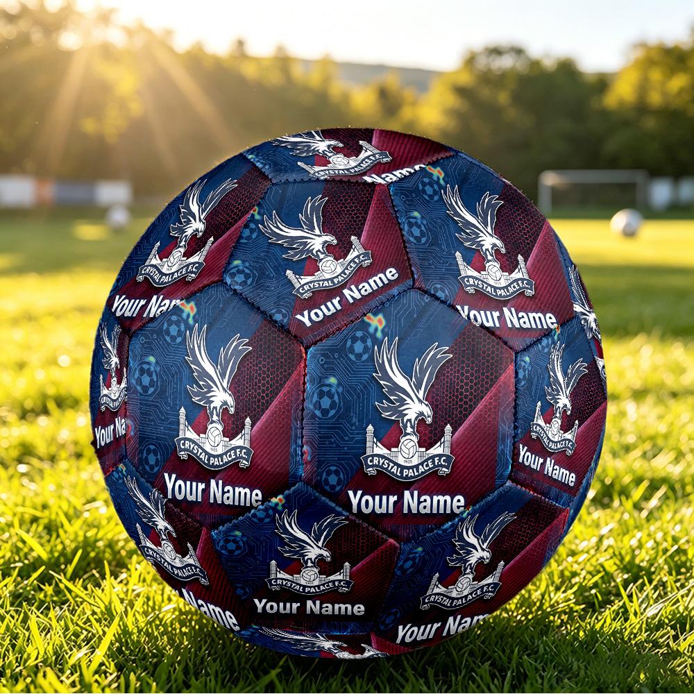 Personalized Size 5 Football Crystal Palace Pattern Outdoor Game Sports Ball Gift