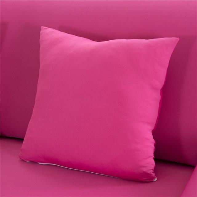 

45x45cm Solid Color Elasticated Pillow Case Pad Cover Home Use Decoration Accessories Durable Good Durable Useful Useful 45x45cm-2PCS розовый