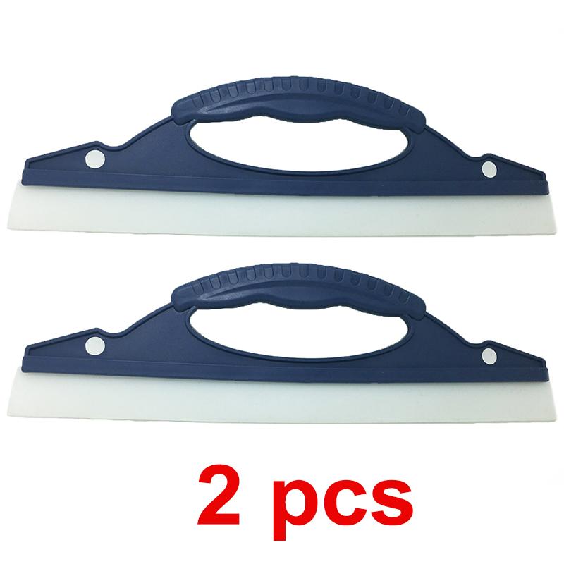 Silicone Water Wiper Silica Gel Car Wash Water Wiper Scraper Car Window Glass Bathroon Water Drying Squeegee Blade Car Cleanning