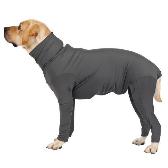 

Yousheng Dog Surgical Recovery Suit for Dogs Long Sleeve Keep Dog from Licking Abdominal Wound Protector Alternative After Surgery Wear Pet Supplier S темно-серого