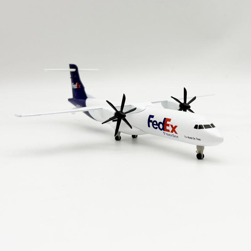 20CM Diecast Metal Fedex Express ATR Aircraft Model Planel Airplane Model Toy for Display Collection home Decor Gift
