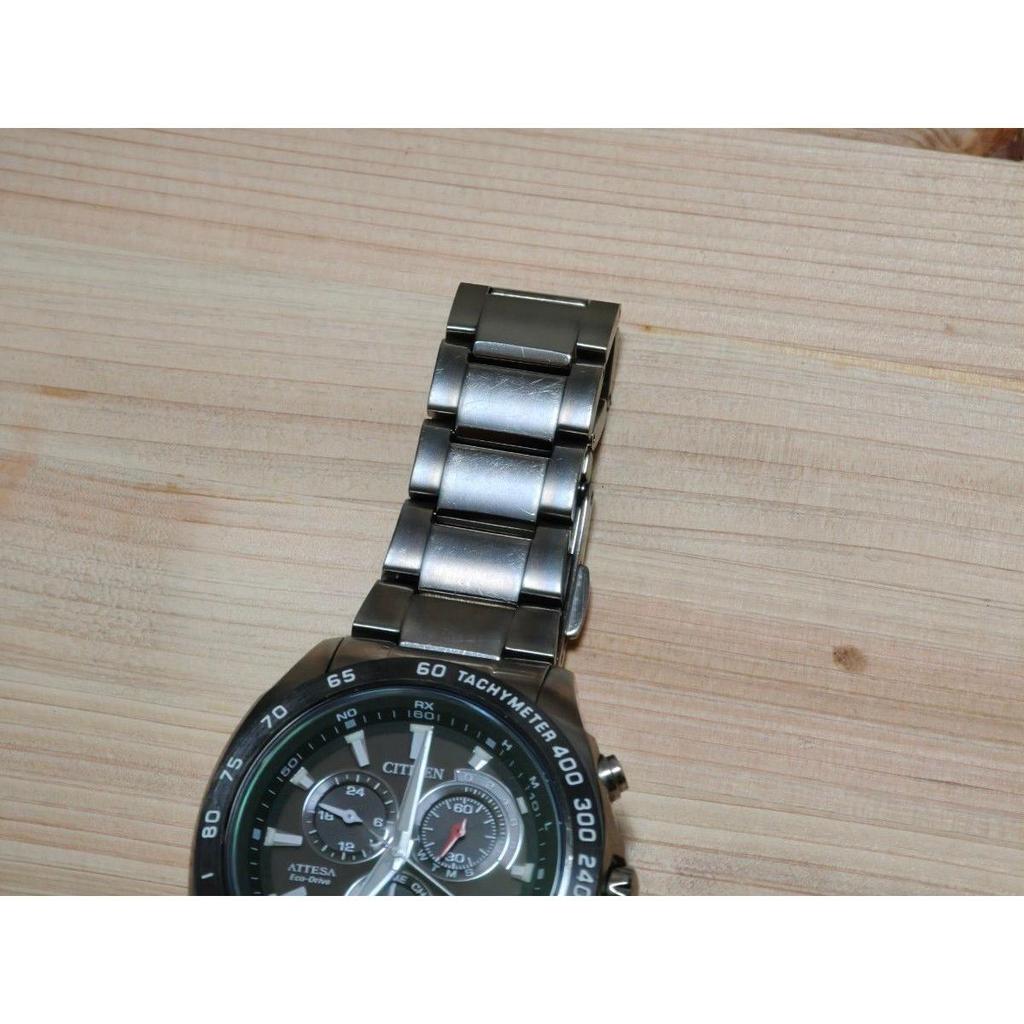 Used CITIZEN Quartz Analog Watch E610-T016251 ATTESA Solar Radio Eco Drive Chronograph