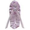 Adjustable Satin Nightcap with Bow Knot and Elastic Band