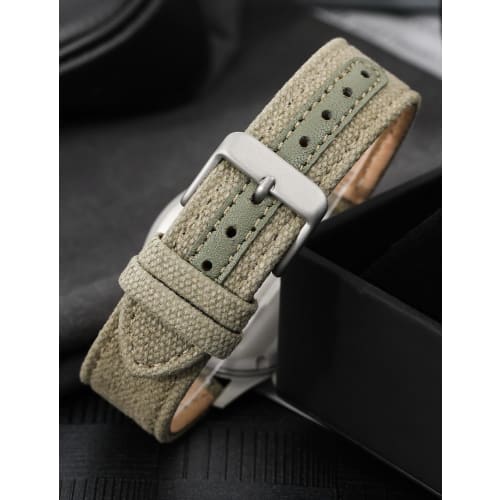 TACTICAL FROG Militado Military Chronograph Watch, 39mm Sapphire Crystal Pilot's Watch VK61, Quartz Movement, Luminous Wristwatch, 100m Water Resistan