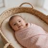 Manta Swaddle de Algodão de Bambu Cor Sólida Grau A para Bebê - Cobertor de Recepção para Recém-Nascido