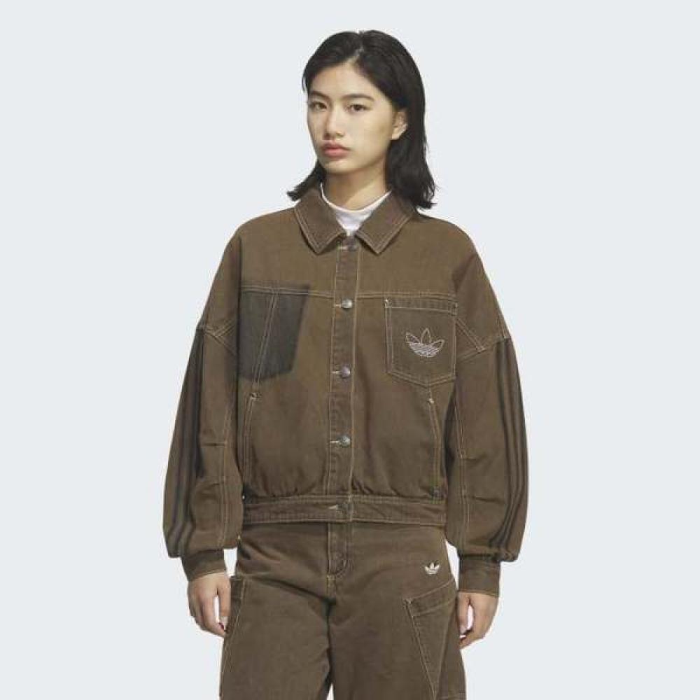 AdidaS Women S looSe Fit Denim Jacket Kr5041 AXS
