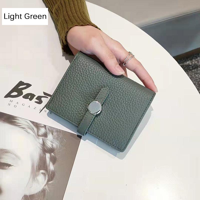 Neue Marke Design Frauen Brieftaschen Aus Echtem Leder Kurze Brieftasche Mode Haspe 2-falten Brieftasche Kalbsleder Geldbörse