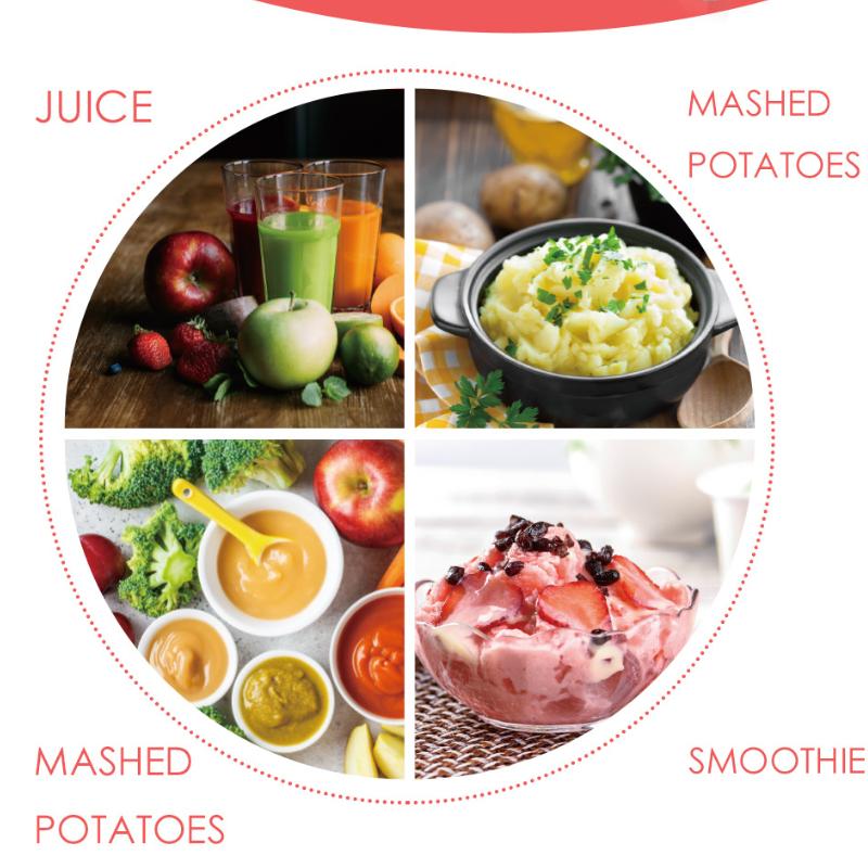 Fruit Juicer Food Processor Stainless Steel Electric Blender Single Bar Kitchen Small Appliances