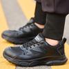 Fashion Anti-slip Work Shoes Women Breathable Safety Shoes Lightweight Steel Toe Work Sneakers Men Protective Black Work Safety Sneakers