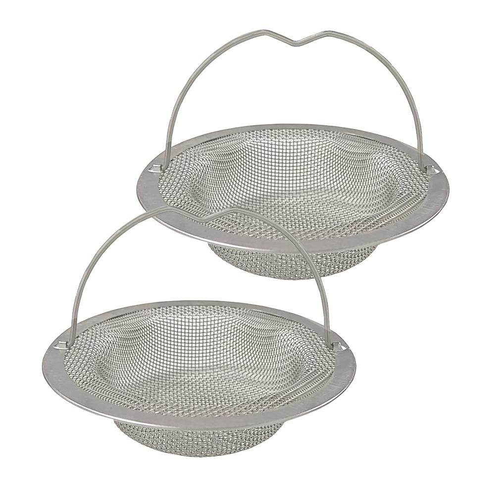 

2 шт. 4,4 дюйма в диаметре сетчатый фильтр для ванны из нержавеющей стали, сливные пробки для раковины, сетчатый фильтр для дома