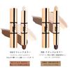 GECOMO Double Headed Multifunctional Makeup Stick, Highlight Shadow, Matte Brightening Face No Shadow 2-in-1, (02# Natural Color)