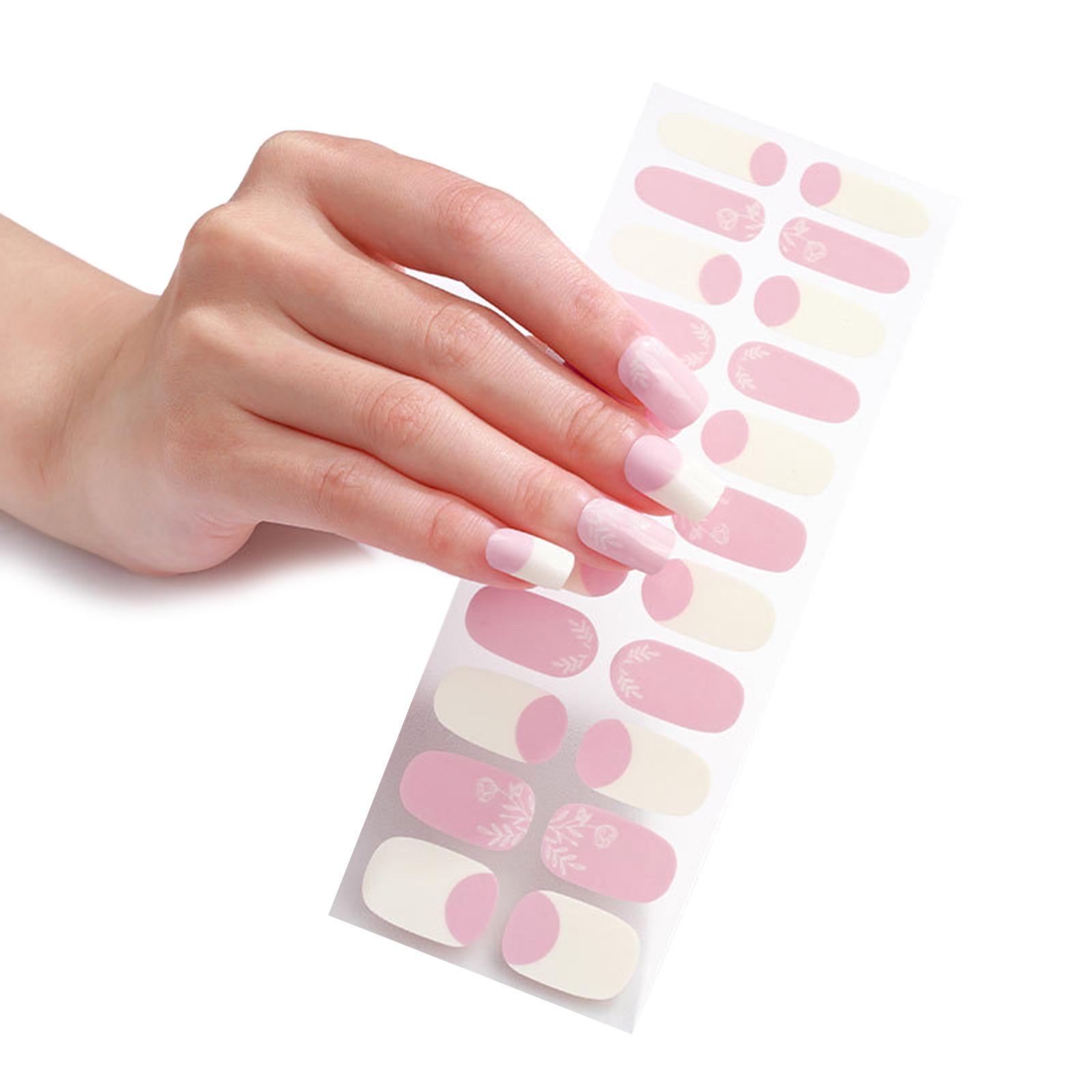 

22 наклейки для маникюра на пальцы, пленка для ногтей, наклейки для ногтей, 3D-бронзирование, водостойкий клей для ногтей, летний гибрид ZH0213