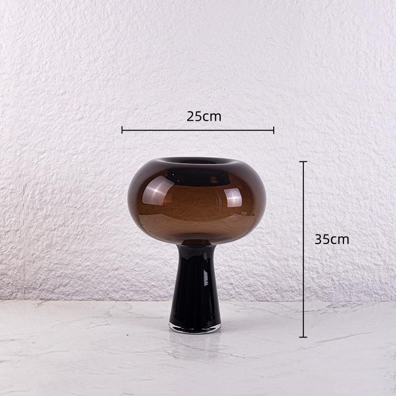 

Glass Vase Geometric Disc Transparent Flower Arranger Hydroponics Terrarium Flower Vase Home Decoration Accessories